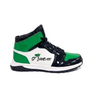 CJ Wear Green & White High-Top Sneakers